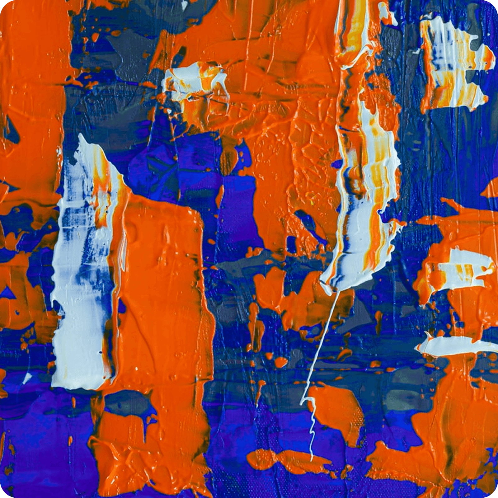 Abstract brand artwork in Wujud colors